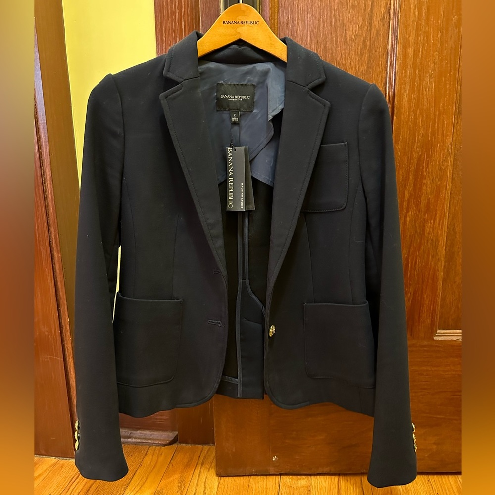 Navy Banana Republic Blazer NWT - Sz 2